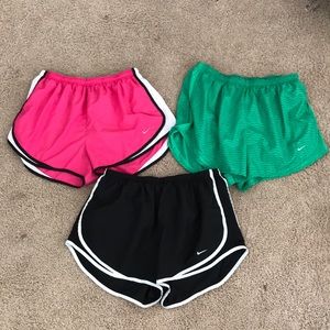 Three pairs of Nike xl shorts